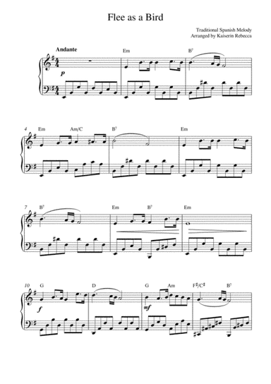 Flee as a Bird (arr. Kaiserin Rebecca)