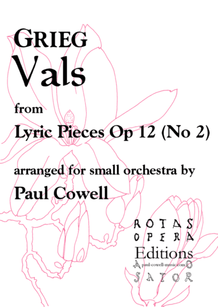 GRIEG Vals (Waltz) arranged for small orchestra (arr. Cowell, Paul)