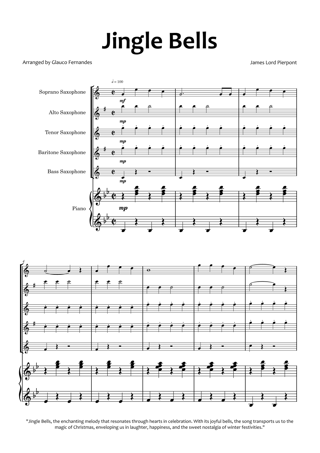 Jingle Bells (arr. Glauco Fernandes)
