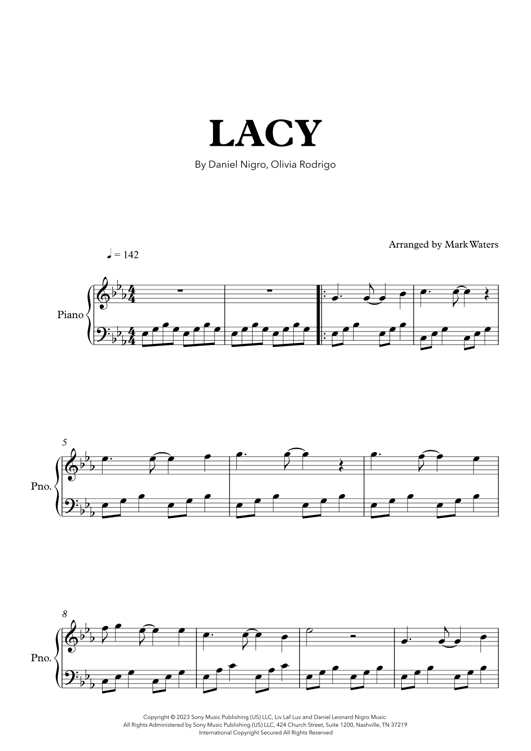 Lacy (arr. Mark Waters)
