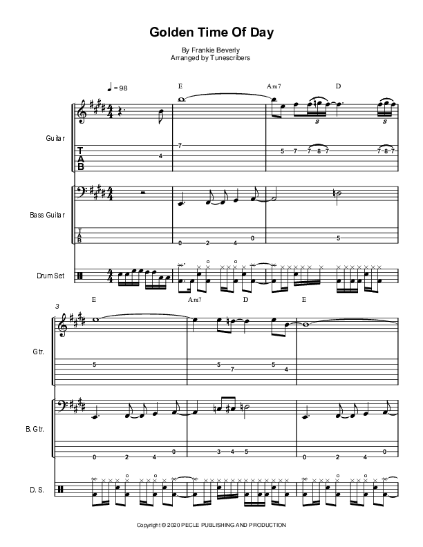 Golden Time Of Day (arr. Tunescribers)