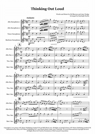 Thinking Out Loud (arr. Kayleigh Huelin)