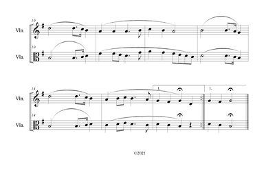 I Stand Amazed in the Presence (How Marvelous) for Violin and Viola Duet (arr. B. C. Dockery)