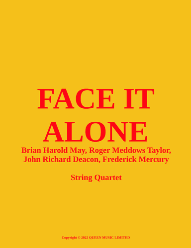 Face It Alone (arr. Jeff Tincher)
