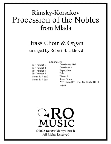 Procession of the Nobles for Brass Choir and Organ (arr. Robert B Oldroyd)