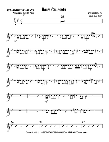 Hotel California (arr. David W. Young)