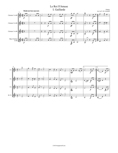 Le Roi S'Amuse I. Galliarde (arr. Nick Lacanski)