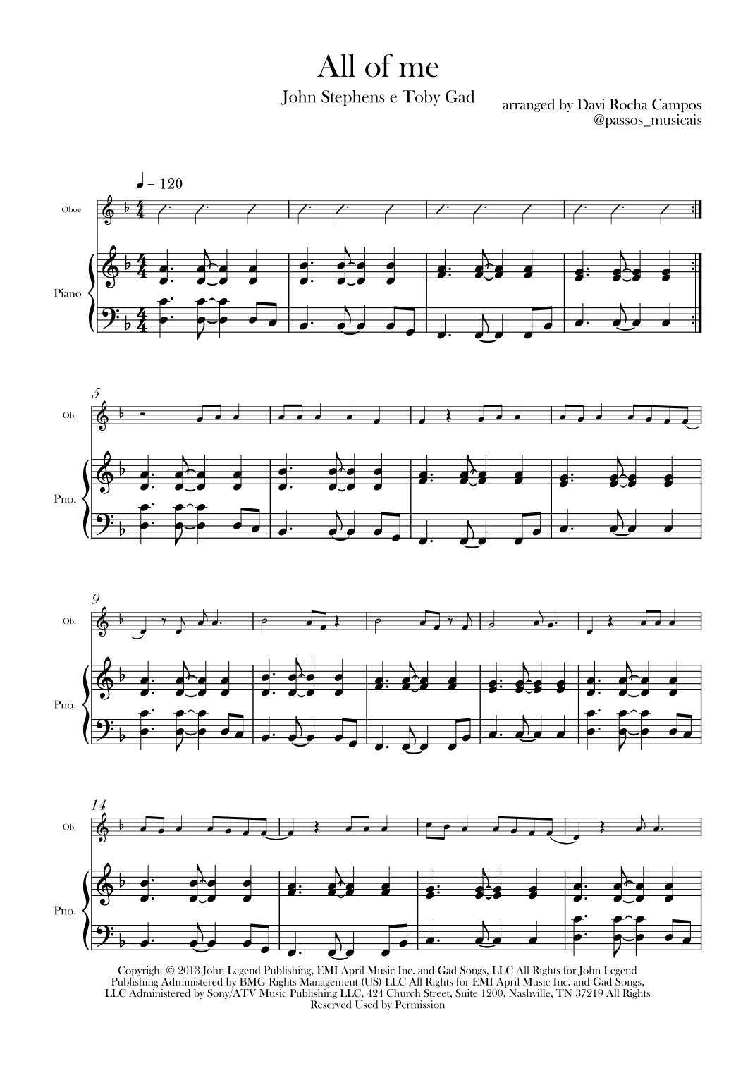 All Of Me (arr. Davi Rocha Campos)
