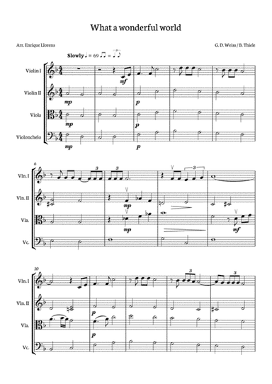 What A Wonderful World (arr. Enrique Llorens)