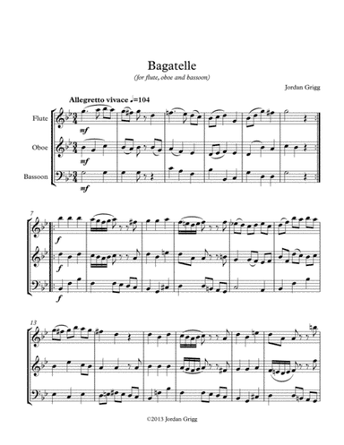 Bagatelle (for flute, oboe and bassoon)