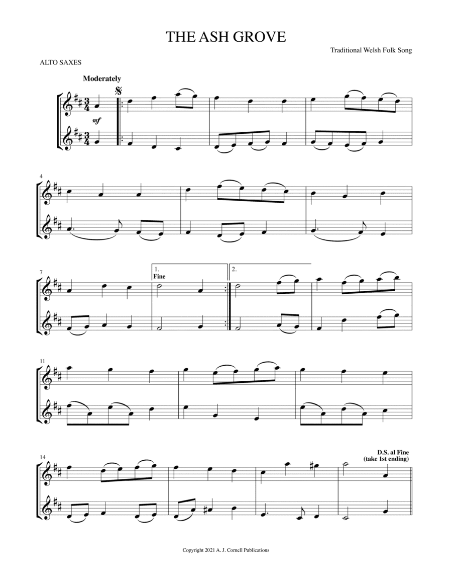 The Ash Grove (arr. Mark Phillips)