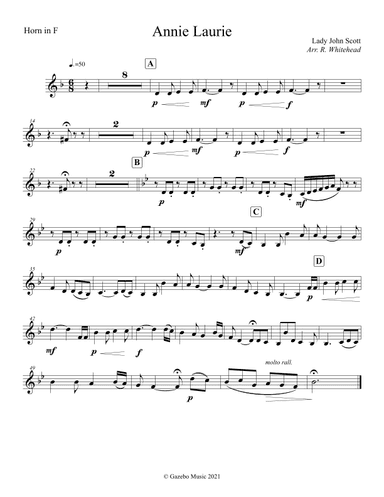 Annie Laurie (arr. Robert Whitehead)