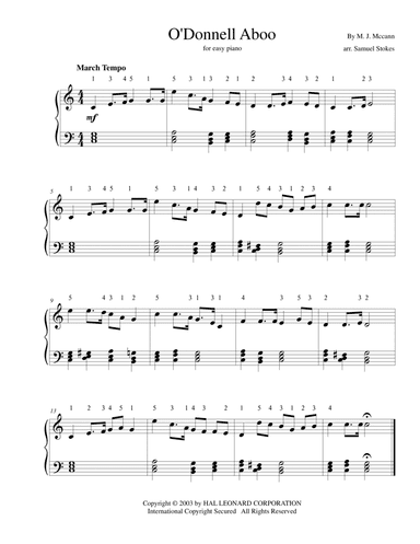 O'donnell Aboo (arr. Samuel Stokes)