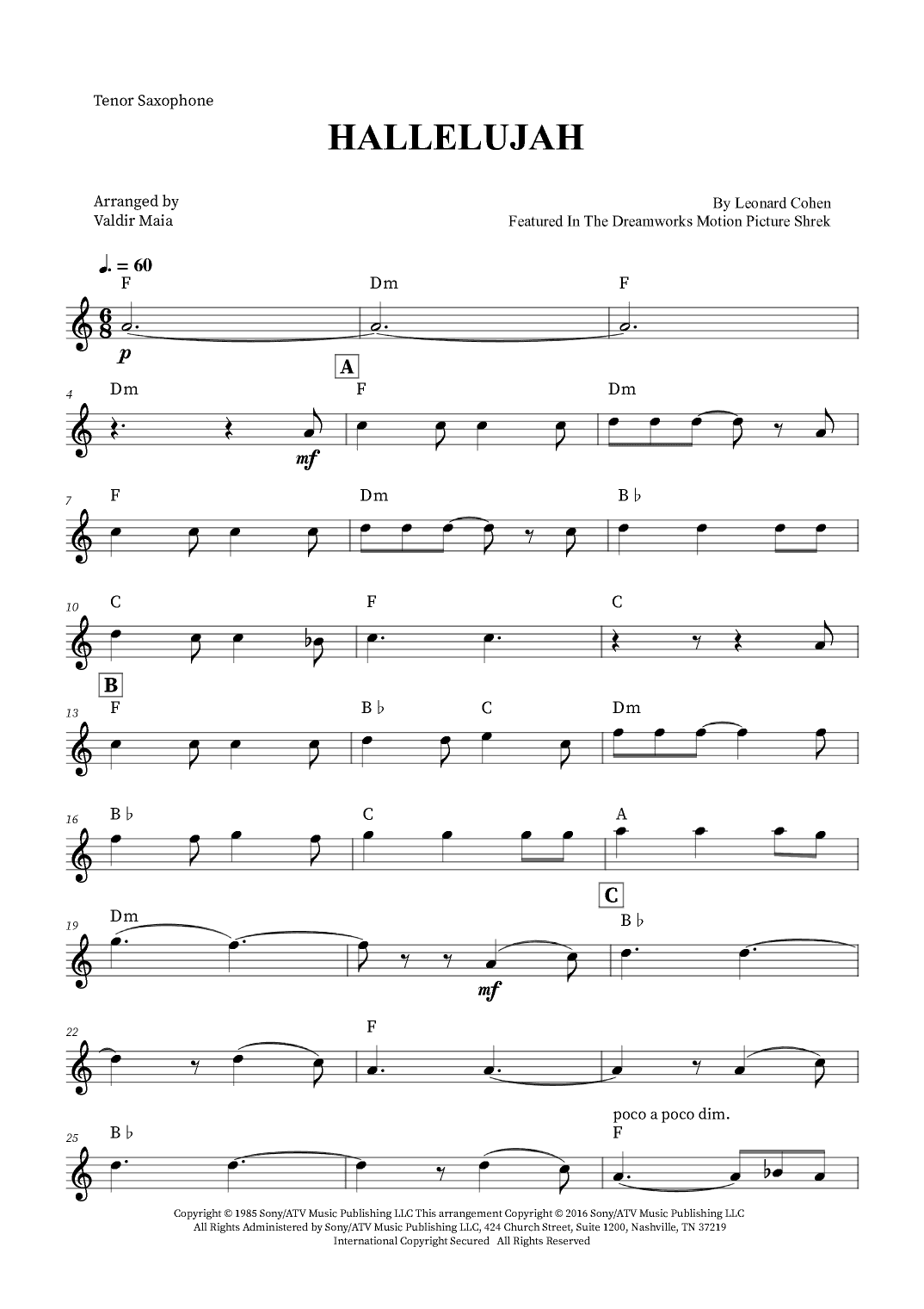 Hallelujah (arr. Valdir Maia)