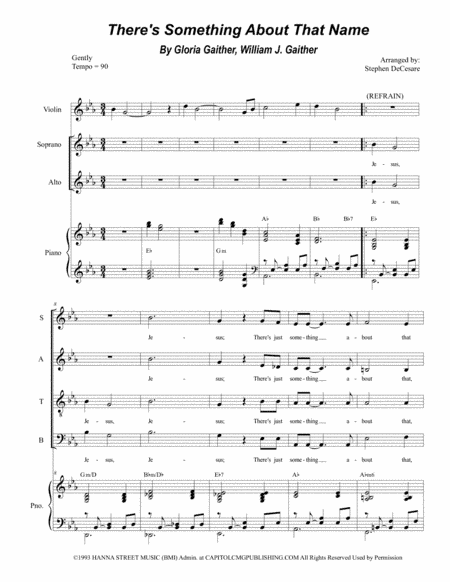 There's Something About That Name (arr. Stephen DeCesare)