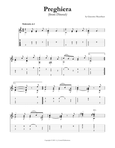 Preghiera (from Dinorah) (arr. Mark Phillips)