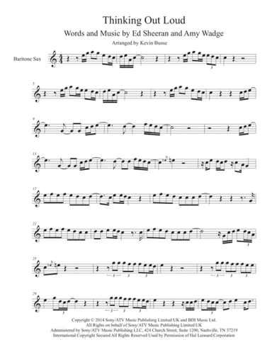 Thinking Out Loud (arr. Kevin Busse)