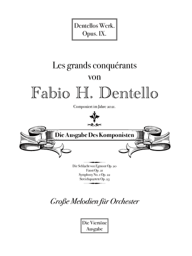 Les grands conquérants Opus 9