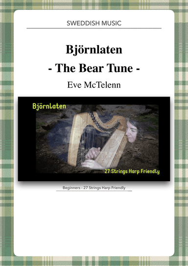 Bjornlaten - The Bear Tune - Sweddish Melody - beginner & 27 String Harp | McTelenn Harp Center (arr. Eve McTelenn)