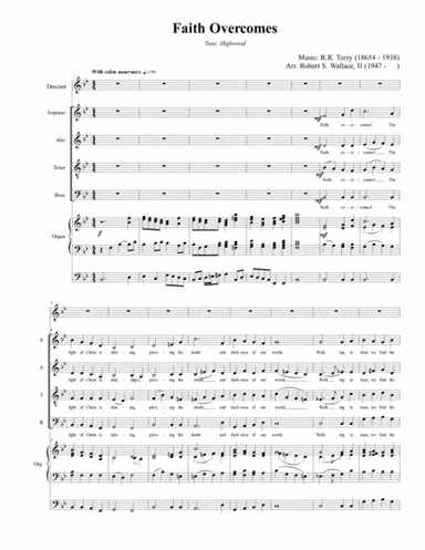 Faith Overcomes (arr. RobertSWallace2)