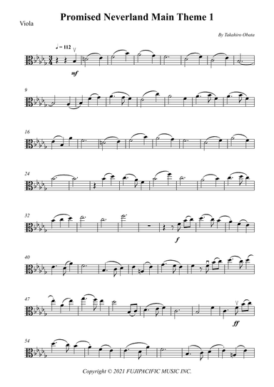 Promised Neverland Main Theme 1 (arr. Wesley S. SIlva)