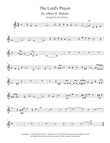 The Lord's Prayer (arr. Kevin Busse)