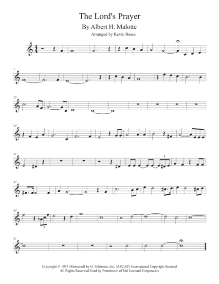 The Lord's Prayer (arr. Kevin Busse)