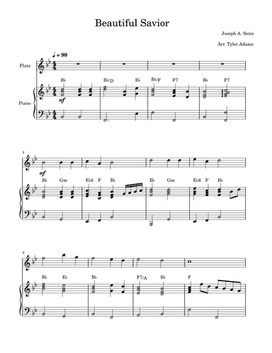 Beautiful Savior (arr. Tyler Adams)