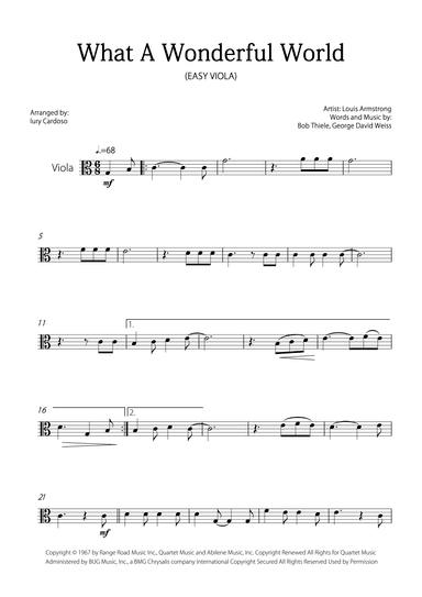 What A Wonderful World (arr. Iury Cardoso)