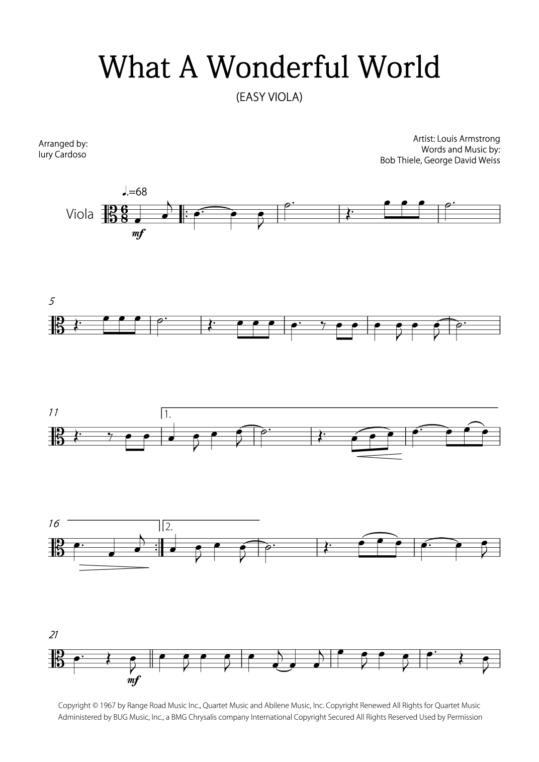 What A Wonderful World (arr. Iury Cardoso)