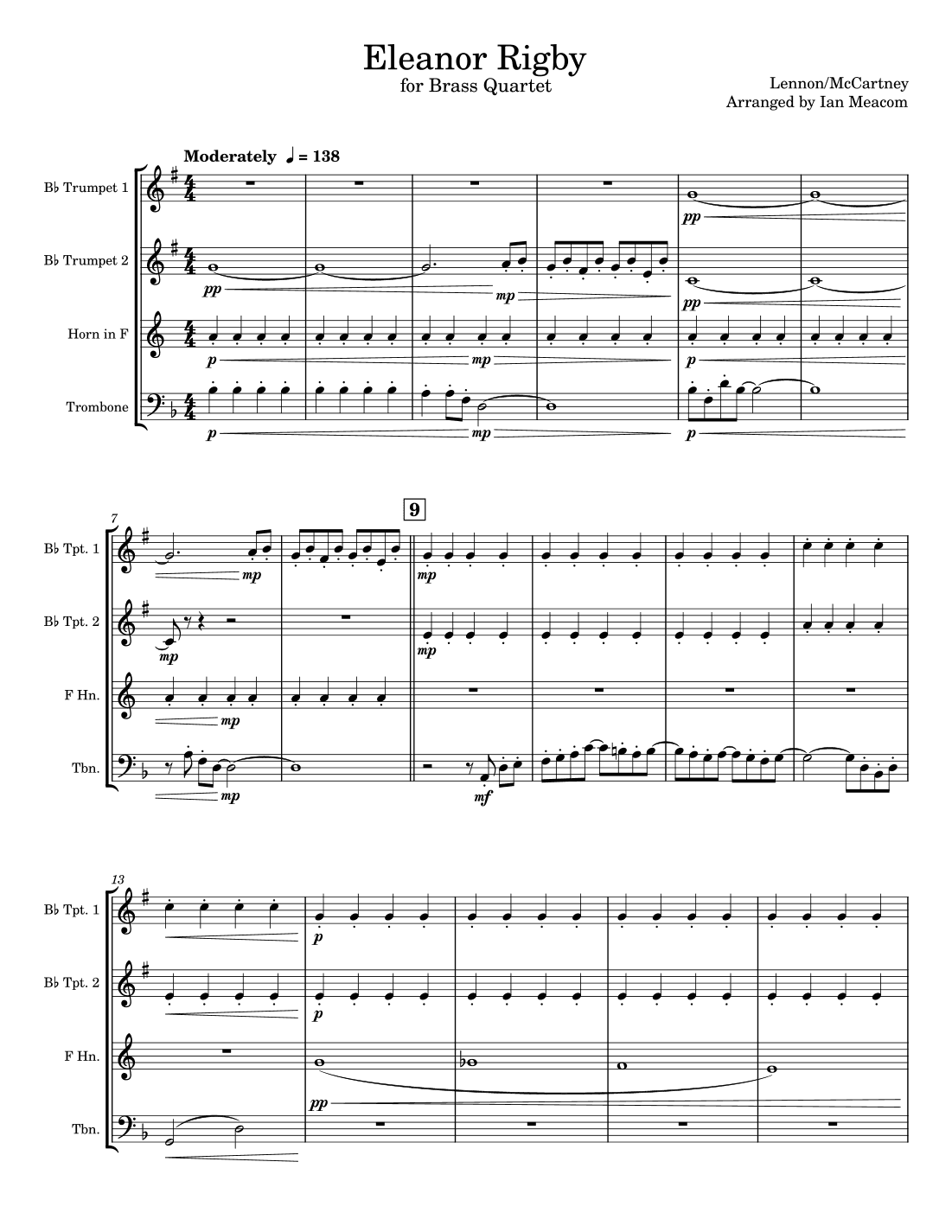 Eleanor Rigby (arr. Ian Meacom)
