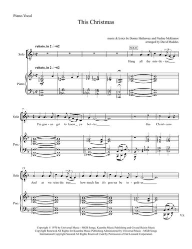 This Christmas (arr. David Maddux)