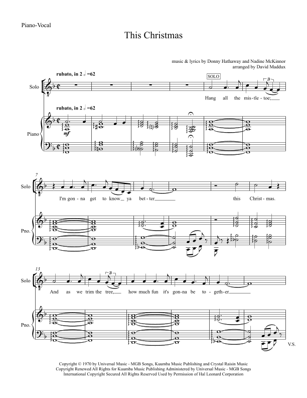 This Christmas (arr. David Maddux)