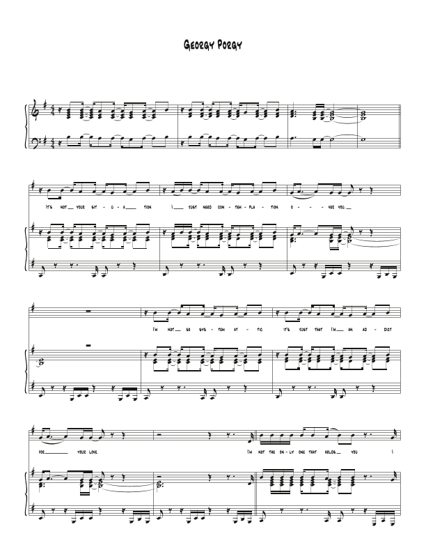 Georgy Porgy (arr. Biegler)