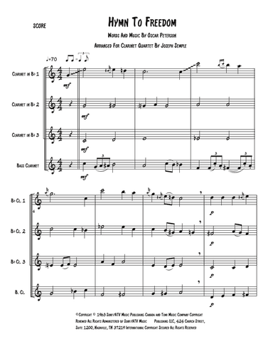 Hymn To Freedom (arr. Joseph Semple)