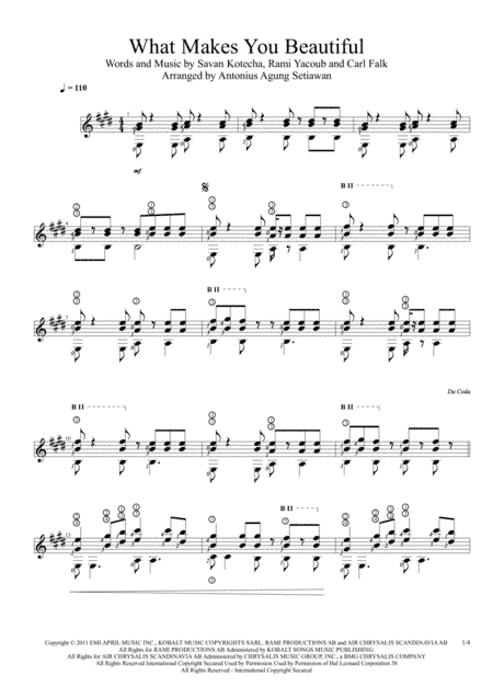 What Makes You Beautiful (arr. Antonius Agung Setiawan)