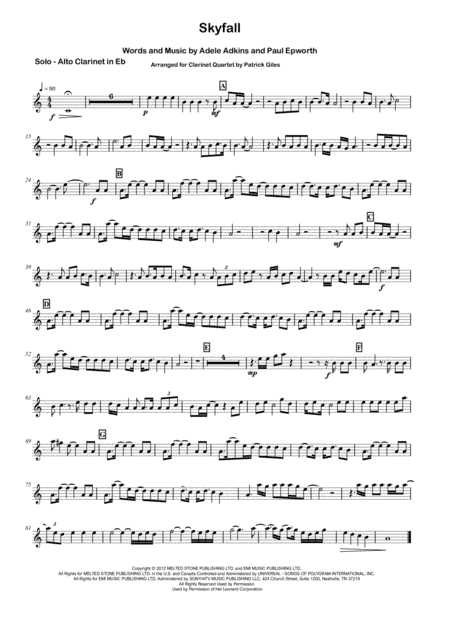 Skyfall (arr. Patrick Giles)