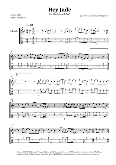 Hey Jude (arr. Daniel Nakamura)