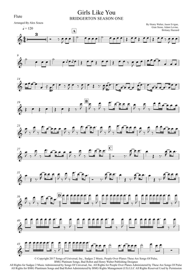 Girls Like You (arr. Alex Souza)