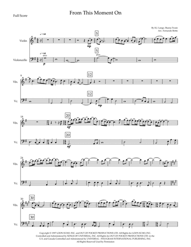 From This Moment On (arr. Fernando Britto)