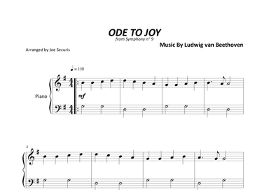 Ode To Joy (arr. Joe Securis)
