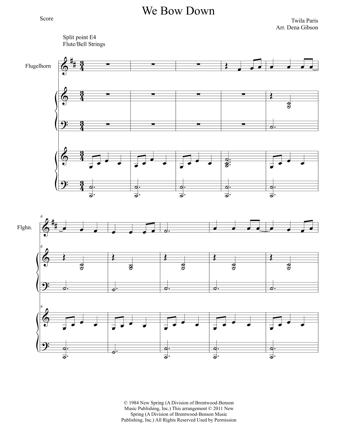 We Bow Down (arr. Dena Gibson)