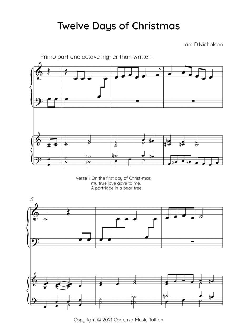 Twelve Days of Christmas (arr. Daniel Nicholson)