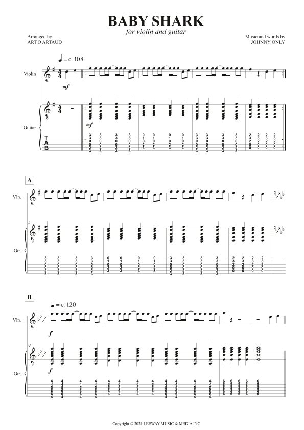 Baby Shark (arr. Art.o Artaud)
