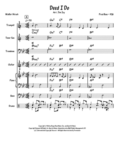 'deed I Do (arr. Jim Ivy)