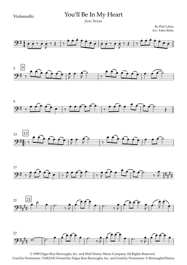 You'll Be In My Heart (arr. Fabio Britto)