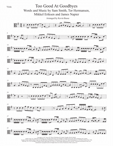 Too Good At Goodbyes (arr. Kevin Busse)