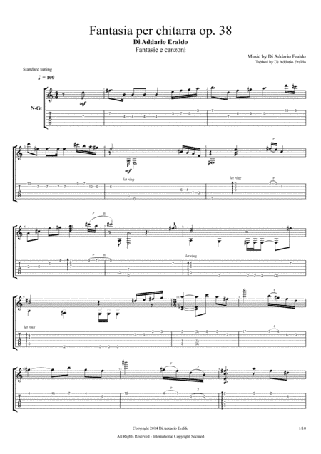 Fantasia per chitarra op. 38