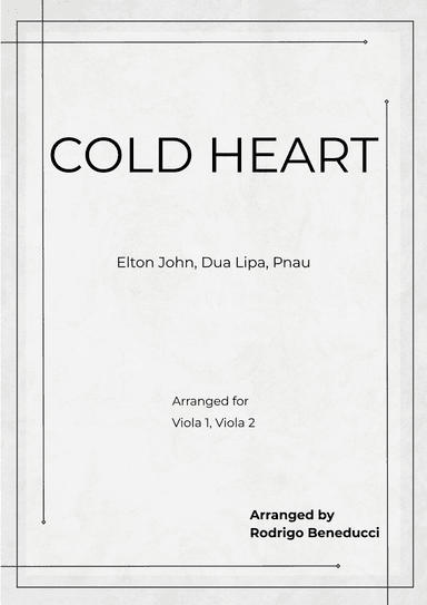 Cold Heart (pnau Remix) (arr. RODRIGO BENEDUCCI)