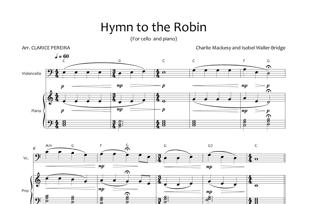 A Hymn For The Robin (arr. Clarice Pereira)